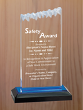Frosted Top Acrylic - Safety Award
