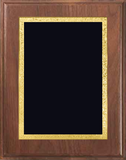 Walnut Wood Plaque with Decorative Plate - General Service Award