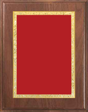 Walnut Wood Plaque with Decorative Plate - General Service Award