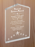 Star Point Acrylic - General Service Award