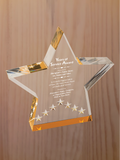Star Performer Acrylic - Years of Service Award