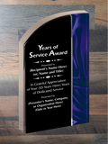 Velvet Wave Acrylic - Years of Service Award