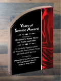Velvet Wave Acrylic - Years of Service Award