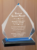 Diamond Acrylic - Years of Service Award