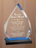 Diamond Acrylic - Years of Service Award