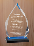 Diamond Acrylic - Years of Service Award