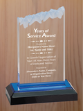 Frosted Top Acrylic - Years of Service Award