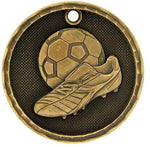 3D Soccer (Futbol) Medal