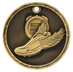 gold track medal in a 3D style