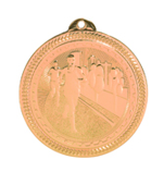 bronze cross country or marathon medal in the BriteLazer style