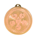bronze track field events medal in the BriteLazer style