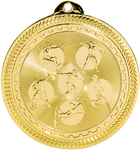 gold track field events medal in the BriteLazer style