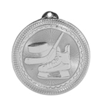 silver hockey medal in the BriteLazer style