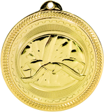 gold martial arts medal in the BriteLazer style