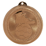 bronze soccer (futbol) medal in the BriteLazer style