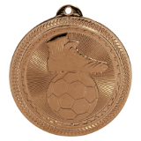 bronze soccer (futbol) medal in the BriteLazer style