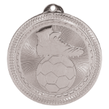 silver soccer (futbol) medal in the BriteLazer style