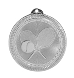 silver tennis medal in the BriteLazer style