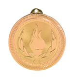bronze victory torch medal in the BriteLazer style