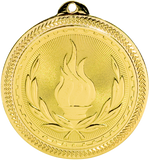gold victory torch medal in the BriteLazer style