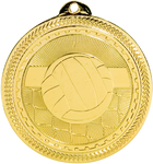 gold volleyball medal in the BriteLazer style
