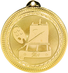 gold art medal in the BriteLazer style