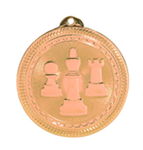 bronze chess medal in the BriteLazer style