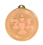 bronze chess medal in the BriteLazer style