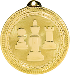 gold chess medal in the BriteLazer style