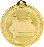 gold Debate medal in the BriteLazer style