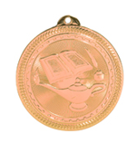 bronze lamp of knowledge medal in the BriteLazer style
