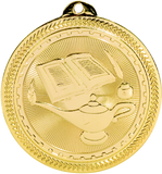 gold lamp of knowledge medal in the BriteLazer style