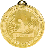 gold music medal in the BriteLazer style