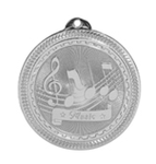 silver music medal in the BriteLazer style