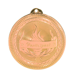 bronze participant medal in the BriteLazer style