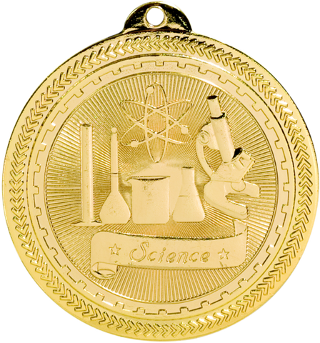 gold science medal in the BriteLazer style