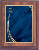 Cherry Woodgrain Plaque with Decorative Plate - Years of Service Award