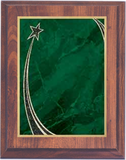 Cherry Woodgrain Plaque with Decorative Plate - Employee of the Year Award