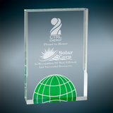 Rising Globe Acrylic - Outstanding Achievement Award