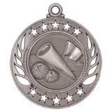 silver cheer medal in the Galaxy style