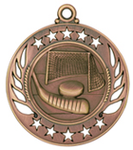 bronze hockey medal in the Galaxy style
