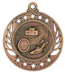 bronze track medal in the Galaxy style
