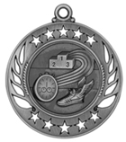 silver track medal in the Galaxy style
