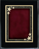 Gloss Black Wood Plaque with Decorative Plate - General Service Award