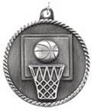 High Relief Basketball Medal