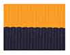 navy blue and gold neck ribbon