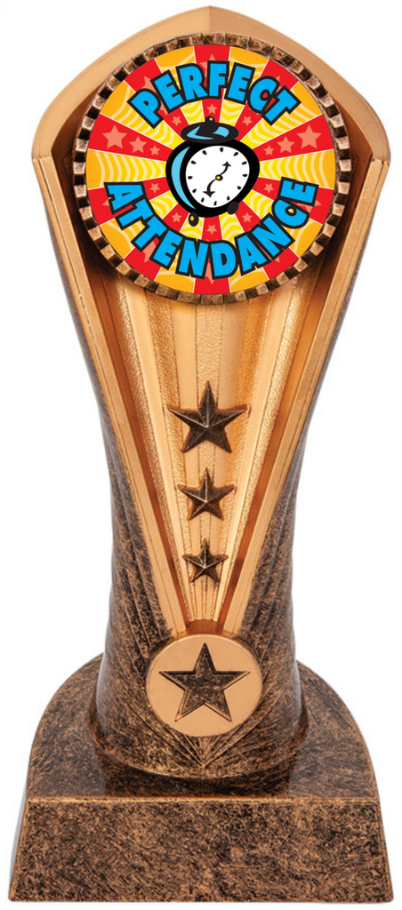 Perceptive Trophy Perfect Attendance Trophy Perfect Attendance Trophy Jones School
