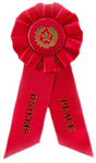 2nd Place Red Rosette Ribbon