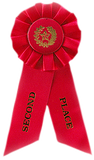 2nd Place Red Rosette Ribbon