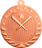 bronze baseball or softball medal in the Starbrite style